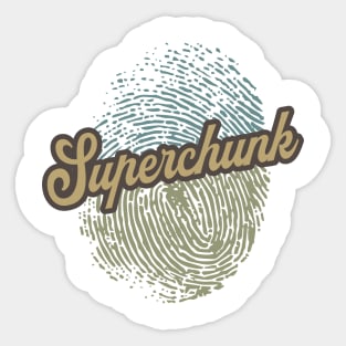 Superchunk Fingerprint Sticker